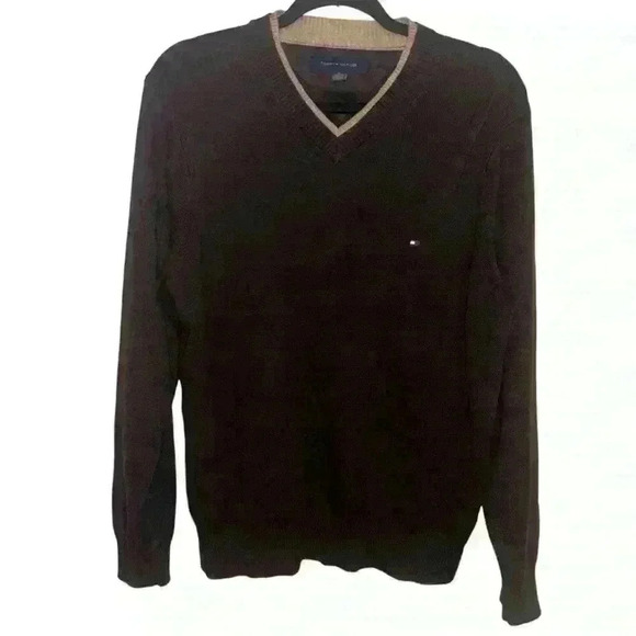 TOMMY HILFIGER Men 100% Cotton Knit Jumper Sweater Size M - Picture 2 of 5